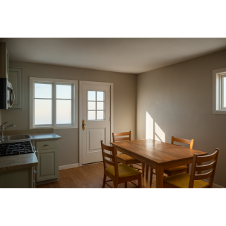 Interior cocina-comedor ampliado