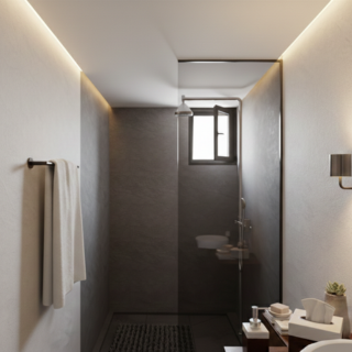 Baño moderno minimalista